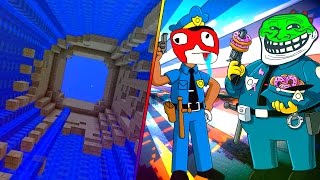 POLICIAS TROLL EXPLOTAN CASA DE APIXELADOS  SURVILAND 3 EP171 MINECRAFT 110 SERIE TROLL [upl. by Htomit]