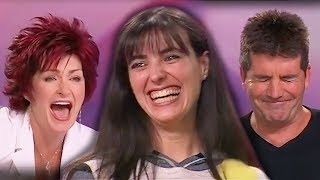 Funniest Audition EVER Sharon Osbourne amp Simon Cowell Cry With Laughter [upl. by Aihsirt]