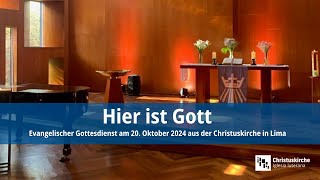 Evangelischer Gottesdienst am 20 Oktober aus der Christuskirche in Lima [upl. by Adiana]