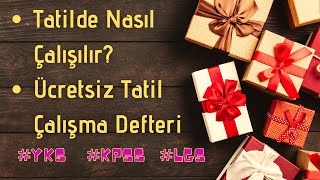 TATİL DERS ÇALIŞMA PROGRAMI  Tatilde Nasıl Ders Çalışılır  YKS  LGS  KPSS [upl. by Eelyah]