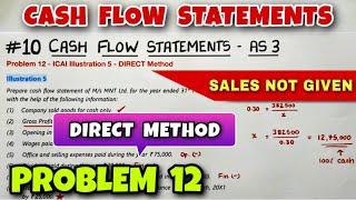 10 Cash Flow Statements  Problem 12  Illustration 5  By Saheb Academy [upl. by Htederem]