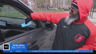 Donors receive Orioles tickets during winter accessory collection on Giving Tuesday [upl. by Clementius162]