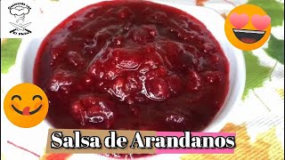 Salsa de Arándanos para el Pavo Relleno  Thanksgiving o Navidad [upl. by Spillar]