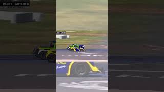 What it looked like on TV compared to in the car Racecar legendcars motorsport f1 norris [upl. by Dorion]