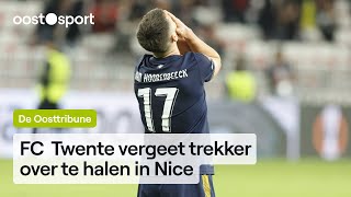 FC Twente geeft overwinning weg in Nice quotWat een sukkelsquot  De Oosttribune  Oost [upl. by Yrolam]