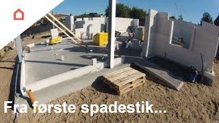 Time lapse Se et hus blive bygget [upl. by Vyner]