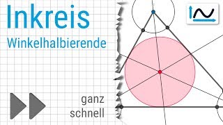 Inkreis konstruieren  Mathe ganz schnell 01 [upl. by Wester485]