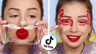 THIS makeup look went VIRAL on TikTok so I tried recreating it [upl. by Veta186]