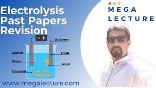 Live Class  ML Crash Course 14th June 2021  Electrolysis  Past Paper Revision [upl. by Kcirdlek]