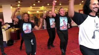 Saturday Night Fever Broadway Minskoff flashmob rehearsal 2019 [upl. by Sawyere208]