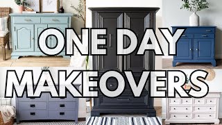 How to Paint Furniture the EASY WAY 👉 9 All IN ONE Paint Makeovers [upl. by Edea715]