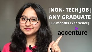 Accenture Hiring For Freshers NonTech Job WFH Any Graduate NO FEE No Experience Required [upl. by Essila]