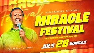 🔴🅴🅽🅶🅻🅸🆂🅷 🅻🅸🆅🅴  Miracle Festival  Bro Mohan C Lazarus  July 2024 [upl. by Droc]