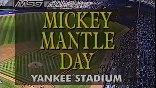 Mickey Mantle Day August 25th 1996  A Day to Remember [upl. by Valda]