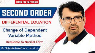 Second Order Differential Equation  Change of Dependent Variable Method [upl. by Malchus597]