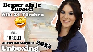 Besser als je zuvor  🤩Purelei Adventskalender 2023  Unboxing alle 24 Türchen [upl. by Chambers]