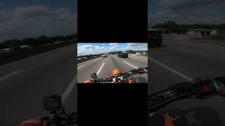 KTM Supermoto vs Sport Bike [upl. by Kolodgie]