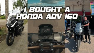 BUYING A HONDA ADV 160 MATTE BLACK  TOP SPEED  HARD BREAKIN [upl. by Rafat]