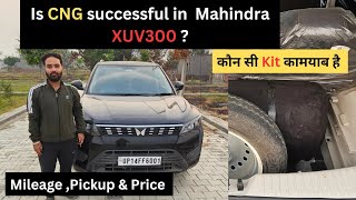 CNG in Mahindra XUV300 Pickup mileage and drive Review [upl. by Marylinda]