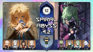 Spiral Abyss 42  Albedo Shield Vaporize x Kuki Hyperbloom  Floor 12  Genshin Impact  SynForest [upl. by Brear796]