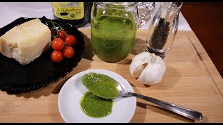 PESTO ALLA GENOVESE RICETTA  PESTO FATTO IN CASA RICETTA [upl. by Arrimat]