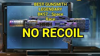 The BEST GUNSMITH Legendary BK57  Space Race No Recoil in multy player  COD MOBILE [upl. by Jeri]