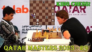 KING ENDGAME Abhimanyu Puranik vs Magnus Carlsen  Qatar Masters 2023  R9 [upl. by Ttej]