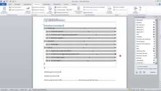 Wissenschaftliche Arbeit 2 Kapitelnummerierung Inhaltsverzeichnis 1 mit Word 2010 formatieren [upl. by Faruq]