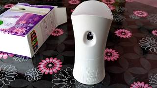 Airwick Freshmatic Ultra Automatic Air Freshener Unboxing Review and Installation [upl. by Einnalem]