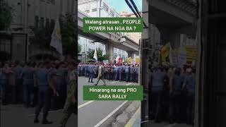 PRO SARA RALLY HINARANG PEOPLE POWER NA NGA BA  saraduterte peoplepower vpsara [upl. by Beitnes328]