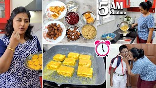 5 AM Routine Vlog  Kids Lunch Box recipes Prep  Busy Morning Routine Karthikha Channel [upl. by Kerry]