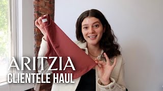 ARITZIA CLIENTELE HAUL  The Slouch Coat Ganna Jacket amp more [upl. by Atilrep]