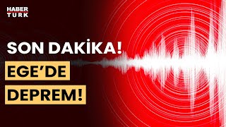 SON DAKİKA Egede 51 büyüklüğünde deprem İzmir ve çevre illerde hissedildi [upl. by Akcired468]