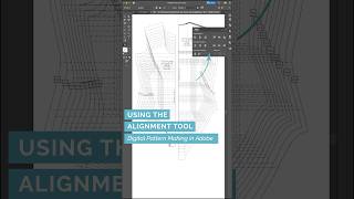 2049 Using the Alignment Tool  Digital Pattern Making in Ai patternmaking fashiondesign [upl. by Sivrep]