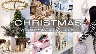 CHRISTMAS DECORATE WITH ME  Christmas Decorating Ideas  Christmas Decor Ideas [upl. by Aehsat]