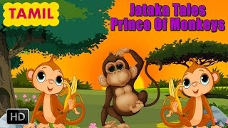 Jataka Tales  Tamil Short Stories For Children  Prince Of Monkeys  Animated CartoonsKids [upl. by Annunciata]