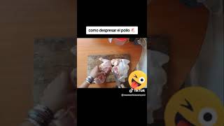 cómo despresar o presionar un pollo en minutos ☺️☺️☺️miren lo fácil q es [upl. by Rosanna]