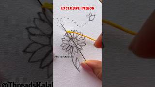 Stunning Flower Embroidery designs  Embroidery Flower Design shorts embroidery satinstitch [upl. by Roinuj609]