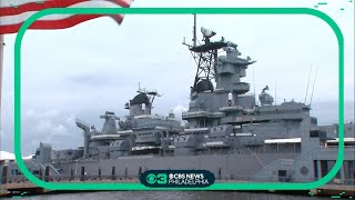 Battleship New Jersey being moved for repairs timeline where to see it on the move [upl. by Garap]