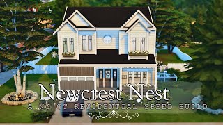 🌿🖤BUILDING A NO CC FAMILY HOME IN NEWCREST🖤🌿 The Sims 4 Speed Build [upl. by Daryl174]