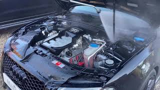 HOW TO Deep Clean your Engine Bay  AUDI S5 [upl. by Johnathon216]