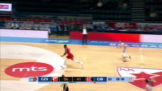 And again  Mathias Lessort throws down a stunning dunk Crvena zvezda mts  Cibona 1232018 [upl. by Demp]