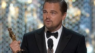 Leonardo DiCaprio wins Oscar  Full Speech [upl. by Idihsar491]