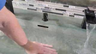 Concrete Sink Drain Overflow Fabrication [upl. by Luhe]