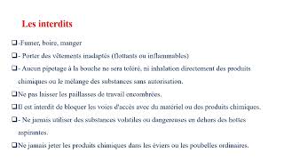 Vidéo de contenu TP 1 de chimie Générale L1 [upl. by Gaughan]