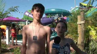 Inside Aquatica  SeaWorlds water park  slides animals interviews and more [upl. by Martinsen]