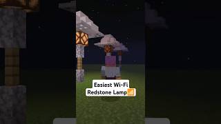 Easiest WiFi Redstone Lamp minecraft minecraftbuilding shorts [upl. by Choo470]