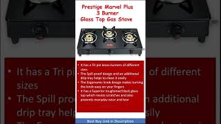 Prestige 3 Burner Glass Top Gas Stove  Review [upl. by Ardnama203]