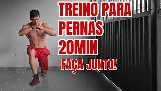 TREINOS PARA PERNAS  20 min  Faça Junto [upl. by Hayashi]