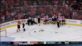 Capitals vs Flyers line brawl Nov 1 2013 [upl. by Htidirrem]